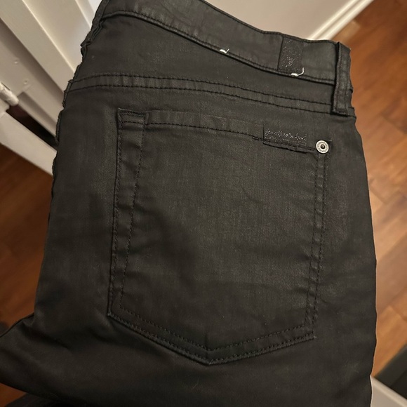 7 For All Mankind Black Skinny Jeans NWOT - Picture 6 of 8